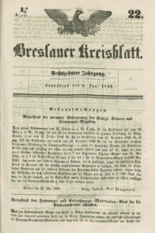 Breslauer Kreisblatt. Jg.16, № 22 (2 Juni 1849)