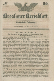 Breslauer Kreisblatt. Jg.16, № 29 (21. Juli 1849)