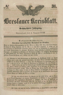 Breslauer Kreisblatt. Jg.16, № 31 (4 August 1849)