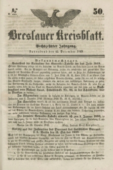 Breslauer Kreisblatt. Jg.16, № 50 (15 December 1849)