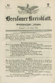 Breslauer Kreisblatt. Jg.21, № 7 (18. Februar 1854)