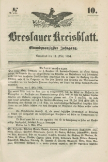 Breslauer Kreisblatt. Jg.21, № 10 (11 März 1854)