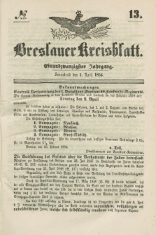 Breslauer Kreisblatt. Jg.21, № 13 (1 April 1854)