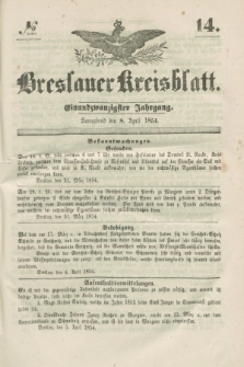 Breslauer Kreisblatt. Jg.21, № 14 (8 April 1854)