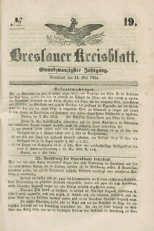 Breslauer Kreisblatt. Jg.21, № 19 (13. Mai 1854)