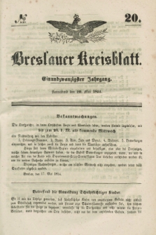 Breslauer Kreisblatt. Jg.21, № 20 (20 Mai 1854)