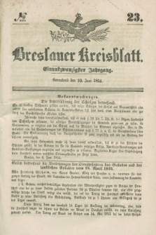 Breslauer Kreisblatt. Jg.21, № 23 (10 Juni 1854)