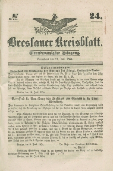 Breslauer Kreisblatt. Jg.21, № 24 (17. Juni 1854)