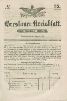 Breslauer Kreisblatt. Jg.21, № 35 (26 August 1854)