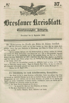 Breslauer Kreisblatt. Jg.21, № 37 (2 September 1854)