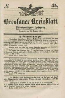 Breslauer Kreisblatt. Jg.21, № 45 (28 October 1854)