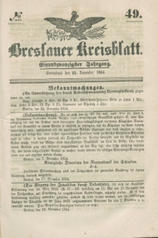 Breslauer Kreisblatt. Jg.21, № 49 (25 November 1854)
