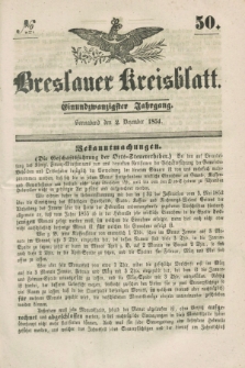 Breslauer Kreisblatt. Jg.21, № 50 (2 Dezember 1854)