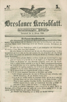 Breslauer Kreisblatt. Jg.22, № 5 (3. Februar 1855)