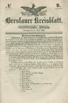 Breslauer Kreisblatt. Jg.22, № 9 (3 März 1855)
