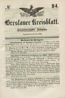 Breslauer Kreisblatt. Jg.22, № 23 (16 Juni 1855)