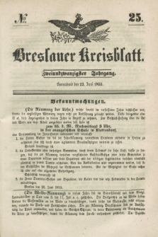 Breslauer Kreisblatt. Jg.22, № 24 (23. Juni 1855)