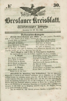 Breslauer Kreisblatt. Jg.22, № 30 (28 Juli 1855)