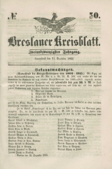 Breslauer Kreisblatt. Jg.22, № 50 (15 December 1855)