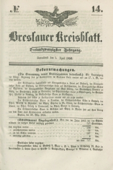 Breslauer Kreisblatt. Jg.23, № 14 (5 April 1856)