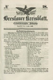 Breslauer Kreisblatt. Jg.23, № 18 (3 Mai 1856) + dod.