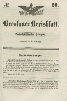 Breslauer Kreisblatt. Jg.23, № 20 (17 Mai 1856)