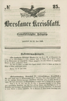 Breslauer Kreisblatt. Jg.23, № 25 (21 Juni 1856)