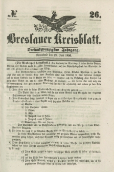 Breslauer Kreisblatt. Jg.23, № 26 (28 Juni 1856)
