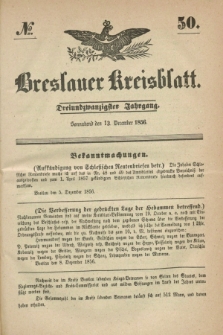 Breslauer Kreisblatt. Jg.23, № 50 (13 December 1856) + dod.