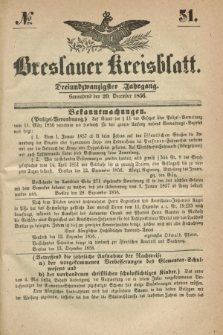 Breslauer Kreisblatt. Jg.23, № 51 (20 December 1856)