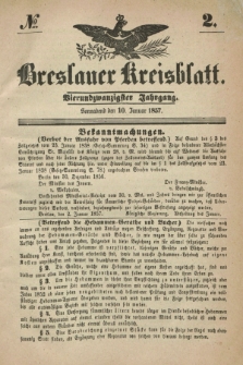 Breslauer Kreisblatt. Jg.24, № 2 (10 Januar 1857)