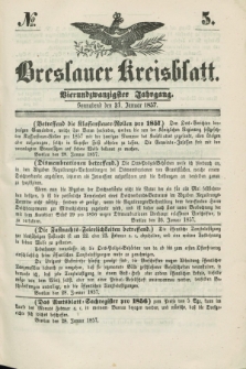 Breslauer Kreisblatt. Jg.24, № 5 (31 Januar 1857)