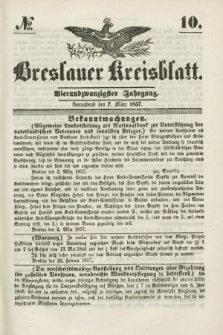 Breslauer Kreisblatt. Jg.24, № 10 (7 März 1857)