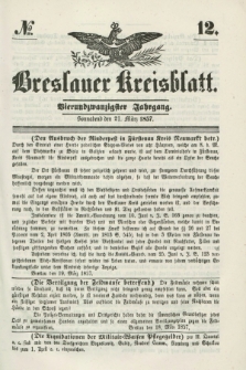 Breslauer Kreisblatt. Jg.24, № 12 (21 März 1857)