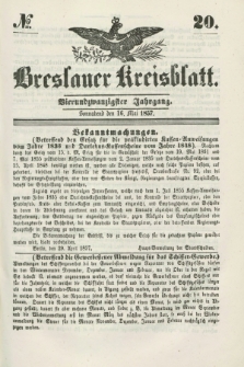 Breslauer Kreisblatt. Jg.24, № 20 (16 Mai 1857)