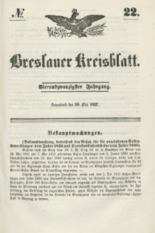 Breslauer Kreisblatt. Jg.24, № 22 (30 Mai 1857)