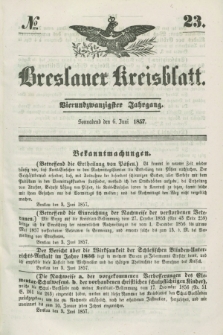 Breslauer Kreisblatt. Jg.24, № 23 (6 Juni 1857)