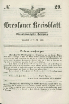Breslauer Kreisblatt. Jg.24, № 29 (18 Juli 1857)