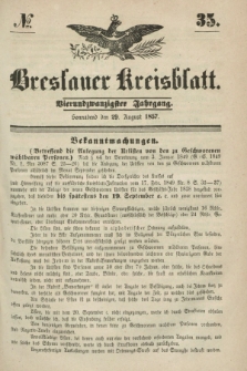 Breslauer Kreisblatt. Jg.24, № 35 (29. August 1857)