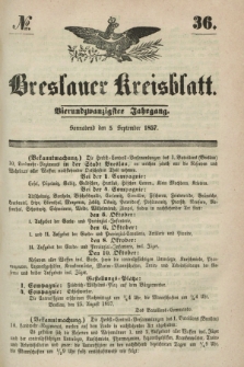 Breslauer Kreisblatt. Jg.24, № 36 (5. September 1857)