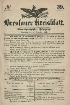 Breslauer Kreisblatt. Jg.24, № 39 (26 September 1857)