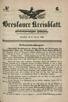 Breslauer Kreisblatt. Jg.25, № 6 (6 Februar 1858)