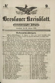 Breslauer Kreisblatt. Jg.25, № 9 (27 Februar 1858)