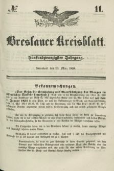 Breslauer Kreisblatt. Jg.25, № 11 (13 März 1858)