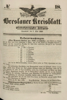 Breslauer Kreisblatt. Jg.25, № 18 (1 Mai 1858)