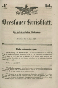Breslauer Kreisblatt. Jg.25, № 24 (12 Juni 1858)