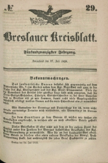Breslauer Kreisblatt. Jg.25, № 29 (17 Juli 1858)