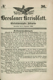 Breslauer Kreisblatt. Jg.25, № 36 (4 September 1858)