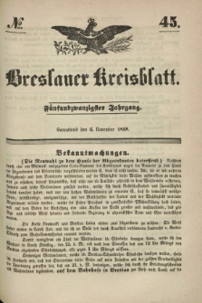 Breslauer Kreisblatt. Jg.25, № 45 (6 November 1858)