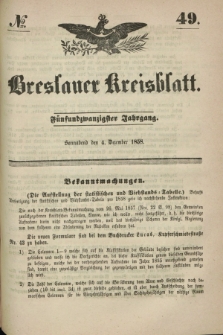Breslauer Kreisblatt. Jg.25, № 49 (4 Dezember 1858)